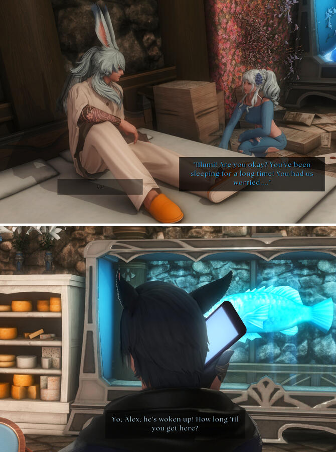 [Keep your friends close] Groggy as he is he wakes to Ash and Kaze by his side.